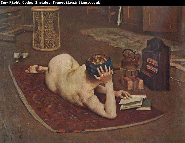 Bernard Hall Nude Reading at studio fire